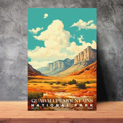 Guadalupe Mountains National Park Poster, Travel Art, Office Poster, Home Decor | S6 - image3